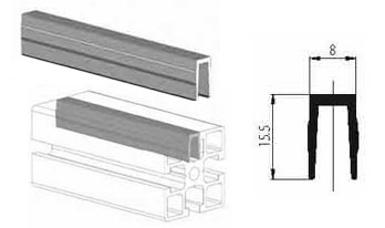 Profilo rigido di chiusura profili standard 