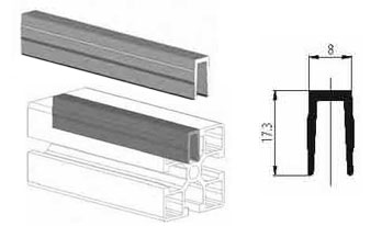 Profilo rigido di chiusura profili standard serie leggera