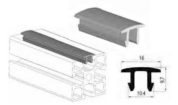 Profilo rigido di chiusura profili CAVA 8 mm