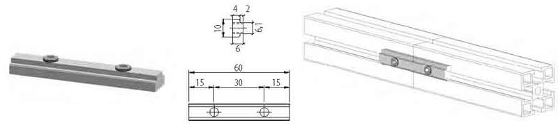 Giunto lineare 60mm