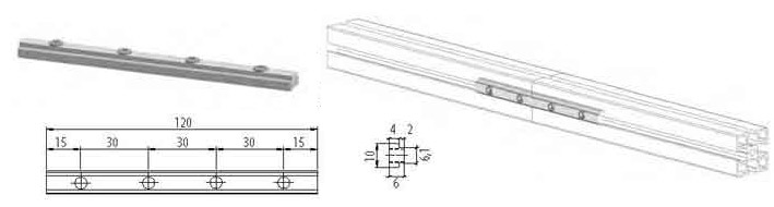 Giunto lineare 120mm