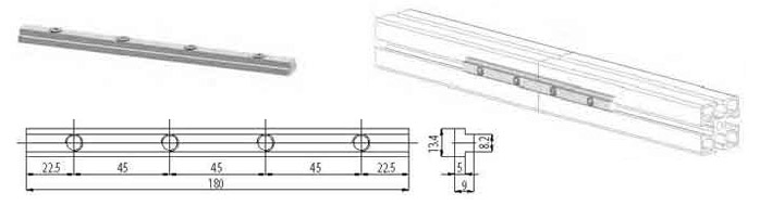 Giunto lineare 180mm