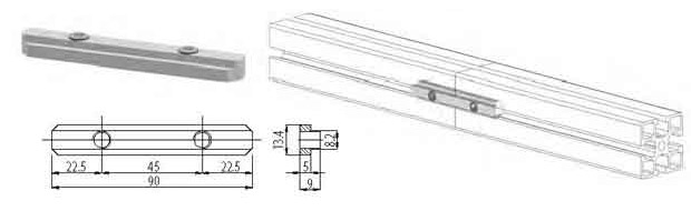 Giunto lineare 90mm